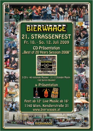Bierwaage Straßenfest 2009 Plakat